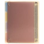 Тетрадь на кольцах А5 175х220 мм, 120 л., пластик, с резинкой и разделителями, BRAUBERG, Желтый, 404631