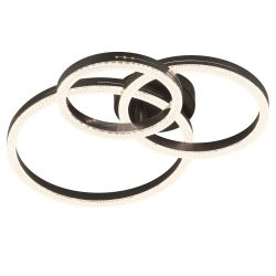 Светильник потолочный светодиодный ЭРА Модерн Bloom CLL-1-110W 3K-6K RC BK с ДУ черный