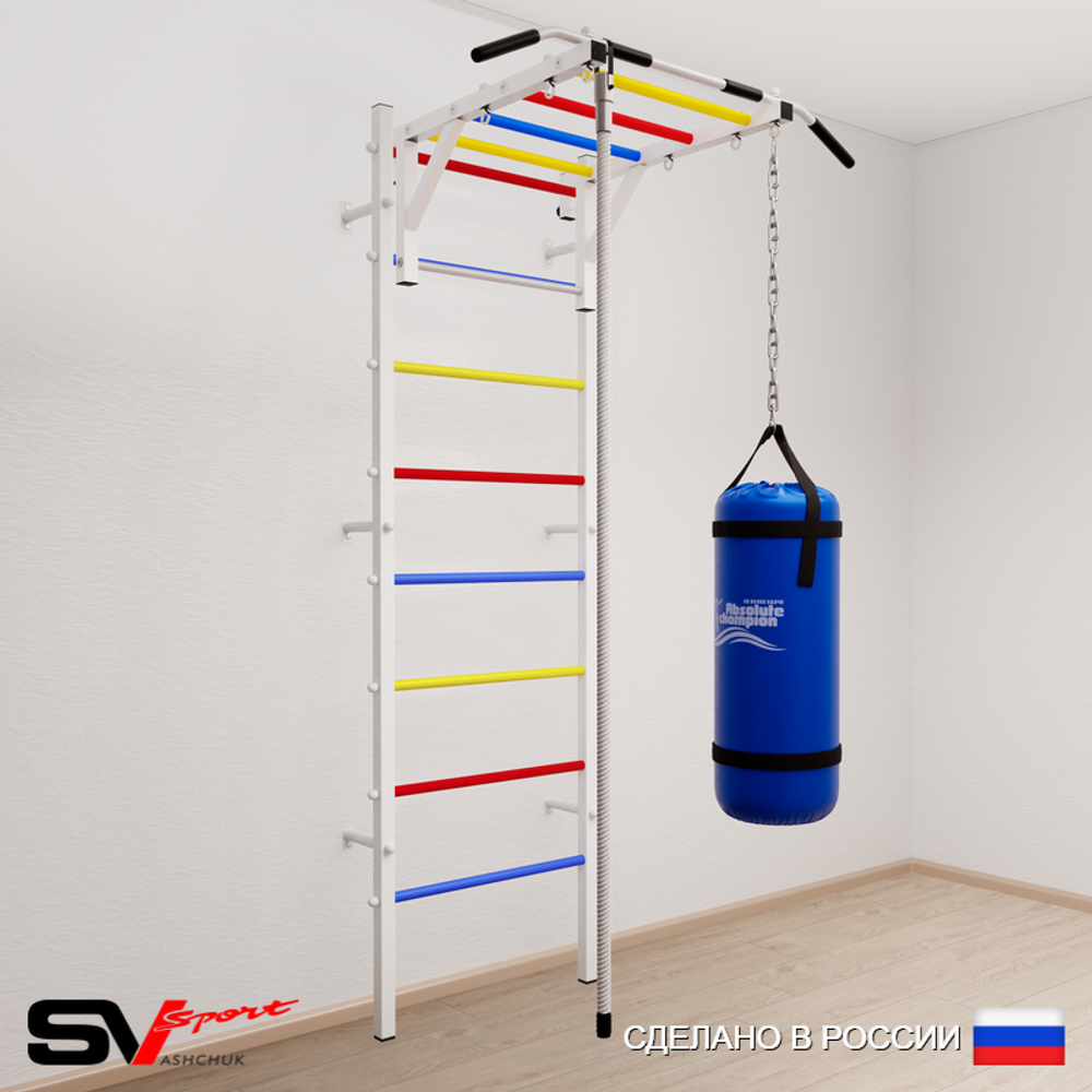 Шведская стенка Sv Sport 5293 (Турник рукоход/Канат/Цепь/Мешок 30кг)