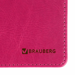 Планинг настольный недатированный (305x140 мм) BRAUBERG "Rainbow" кожзам 60 л. красный (2 штуки в упаковке)