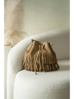 сумка через плечо тоут средняя натуральная замша