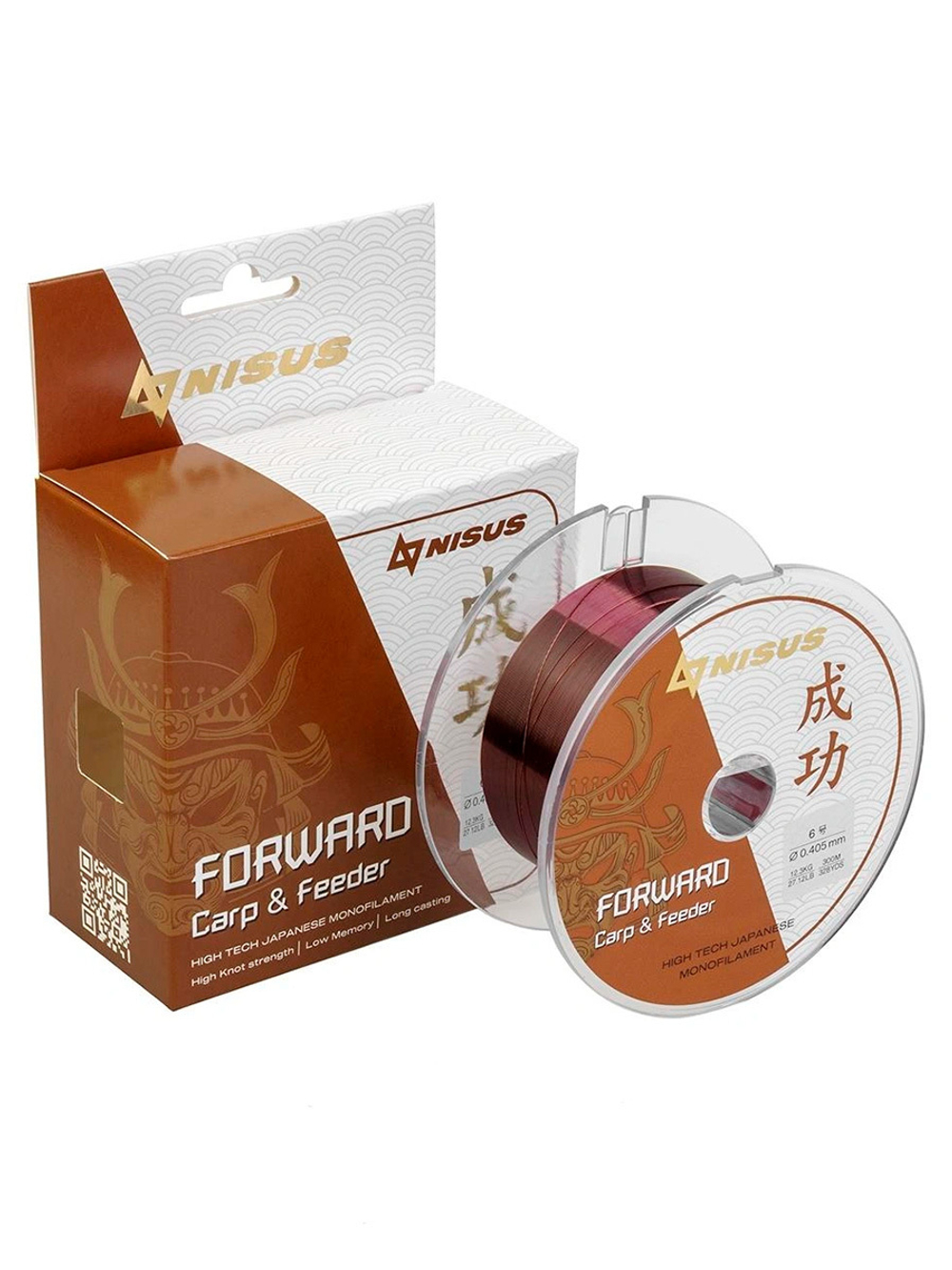 Леска для рыбалки Nisus FORWARD Carp&Feeder brown Nylon 0,437mm/150m (N-FCF-0437-150)