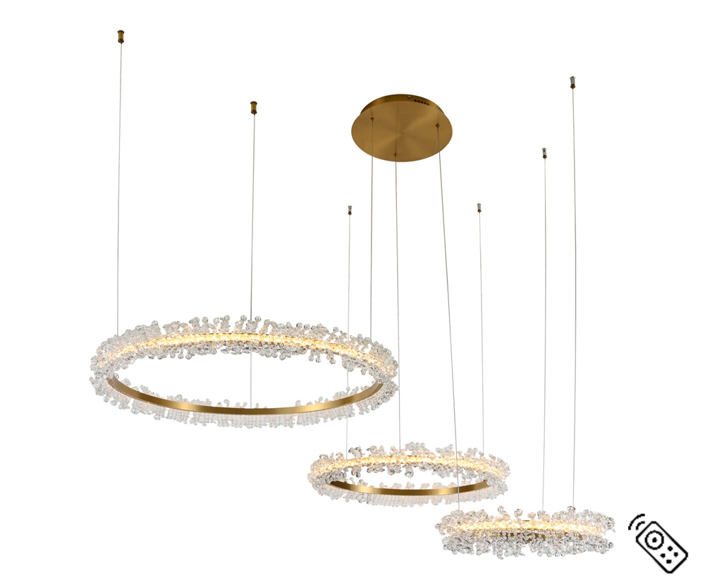 Подвесная светодиодная люстра Kink Light Лаура 08246,36PA(4000K)