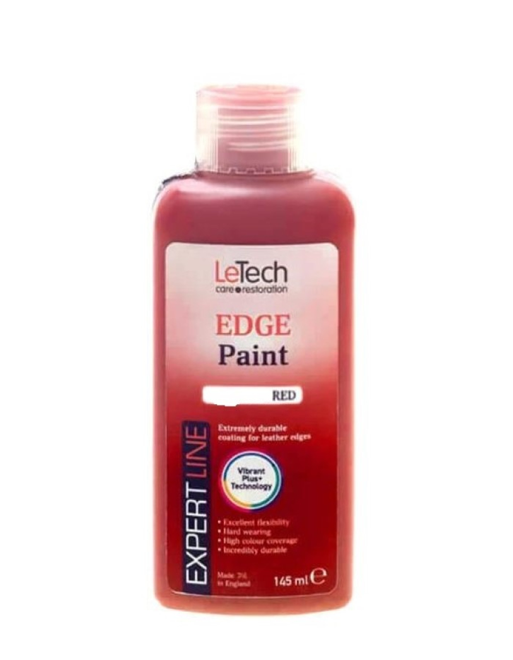 LeTech Expert Line Краска для уреза кожи (Edge Paint) Red 145мл
