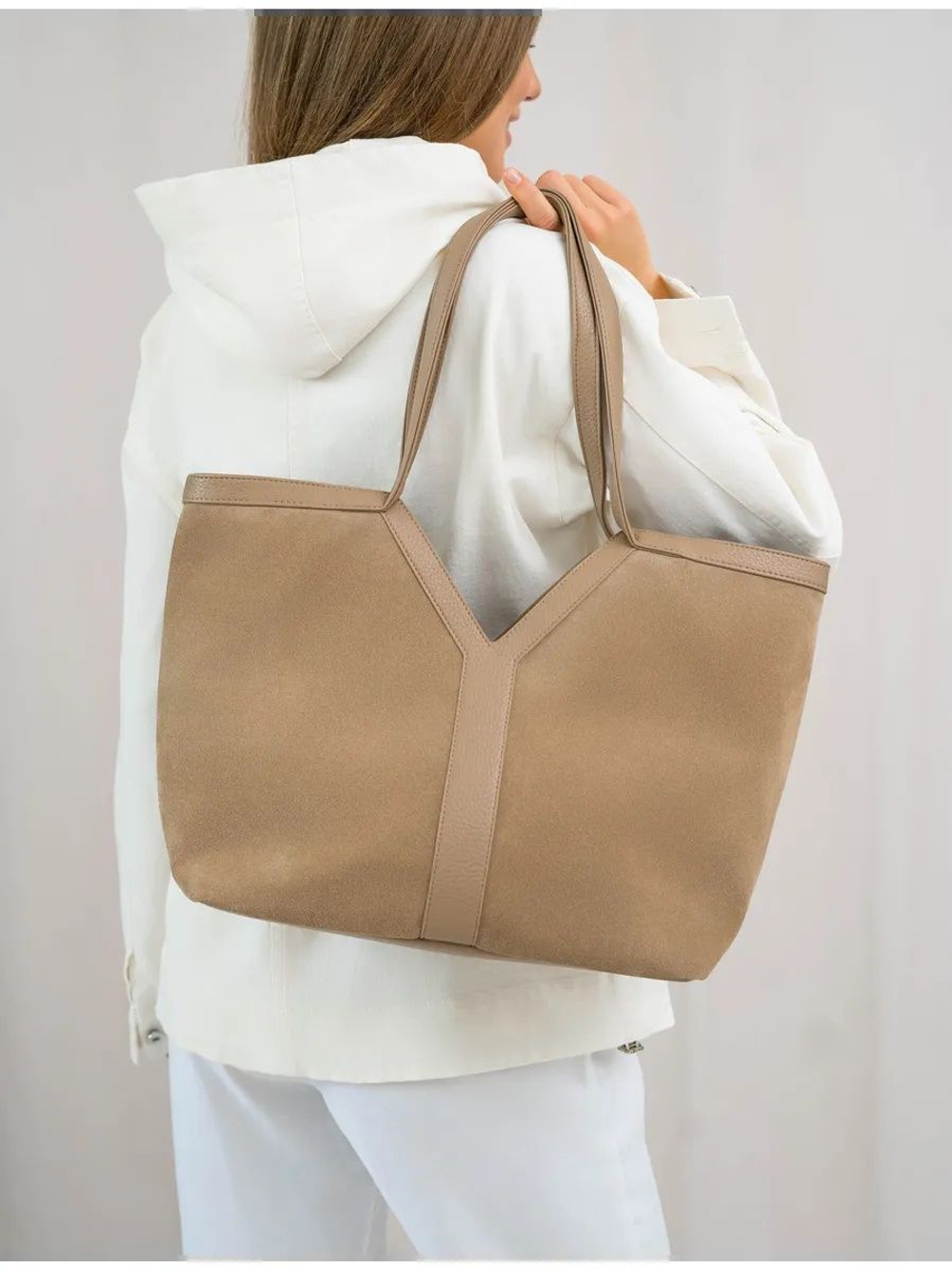 Сумка женская через плечо натуральная замша