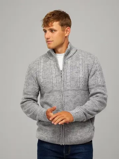 Кардиган на молнии с карманами