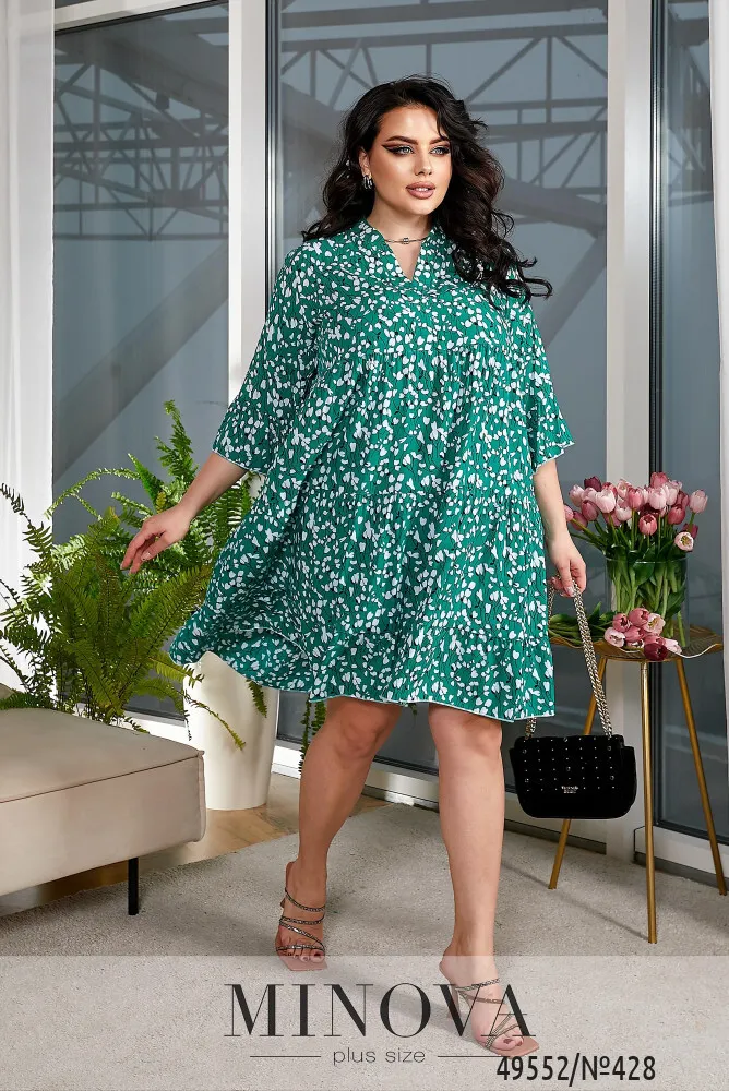 Платье 428-зеленый Minova