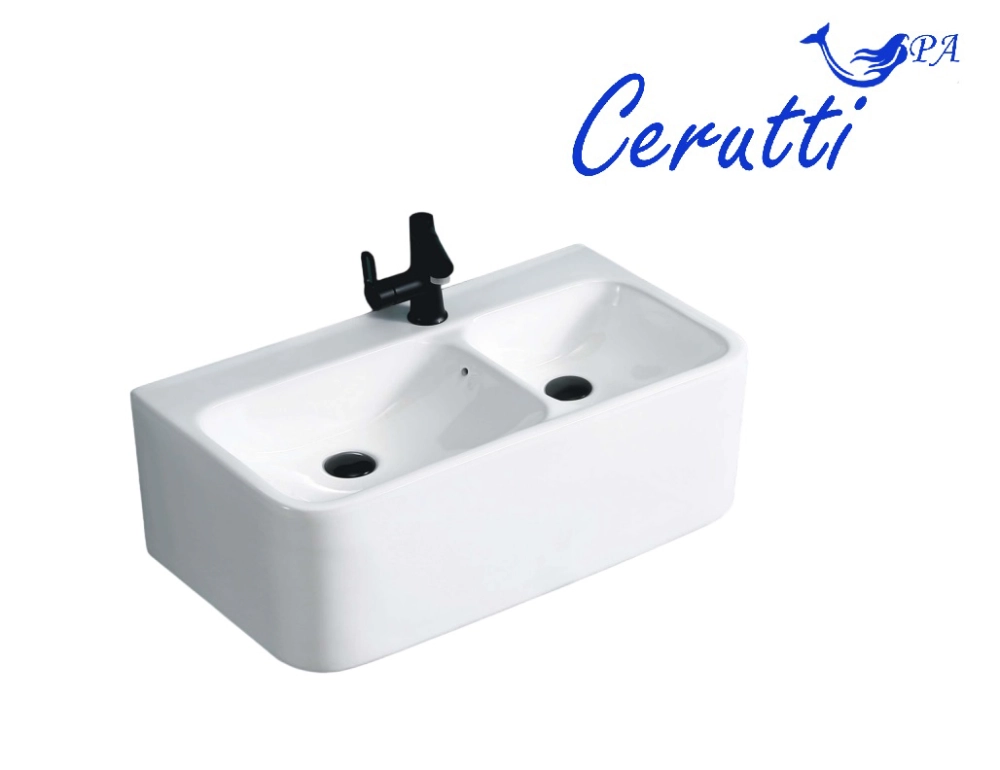 Раковина Double COMO (750х400х300) двойная подвесная Ceruttispa