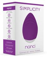 Фиолетовый клиторальный стимулятор Nanci - 10,5 см. (Цвет: фиолетовый)