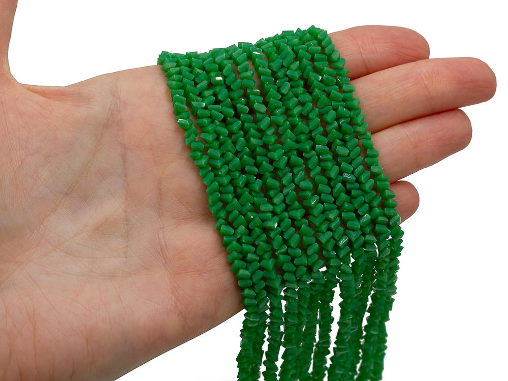 Нить бусин для украшений 4мм (ювелирное стекло)