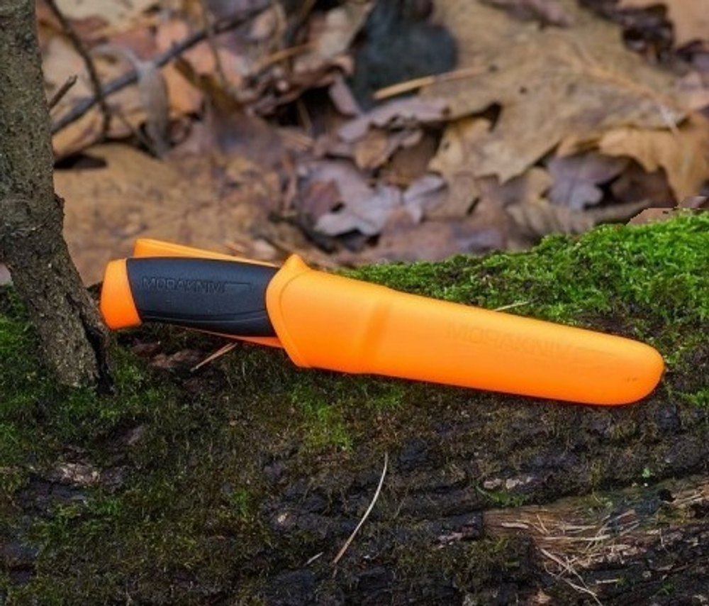 Нож Morakniv Companion F Orange, нерж. сталь, прорезиненная рукоять, 11824