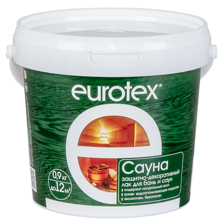 Лак для сауны EUROTEX® Сауна (0,8л)