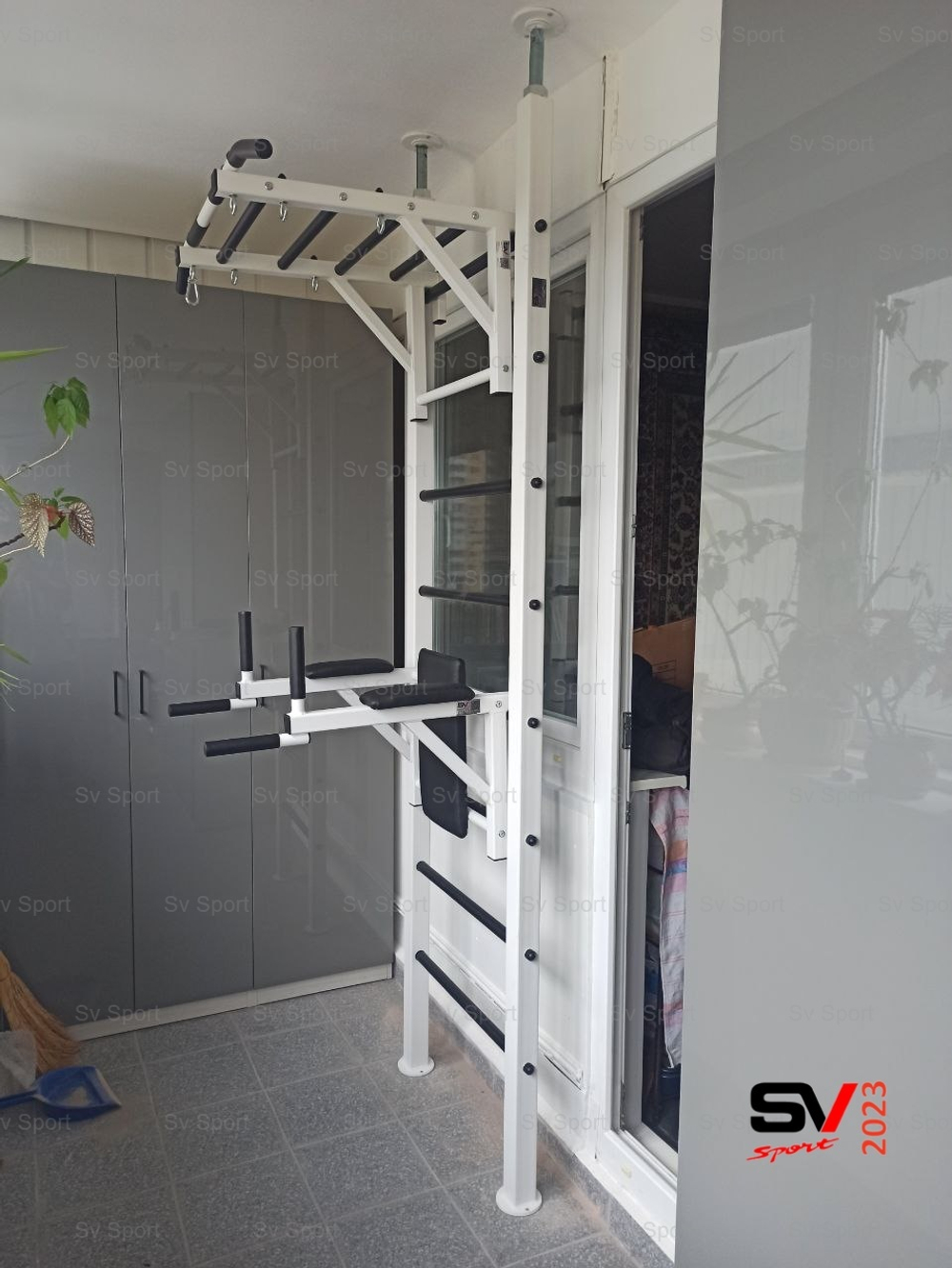 Монтаж шведской стенки Sv Sport враспор