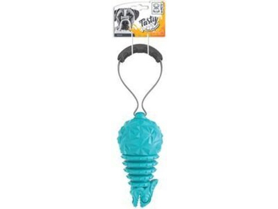 M-PETS Игрушка для собак с дозатором угощений с ручкой, цвет голубой