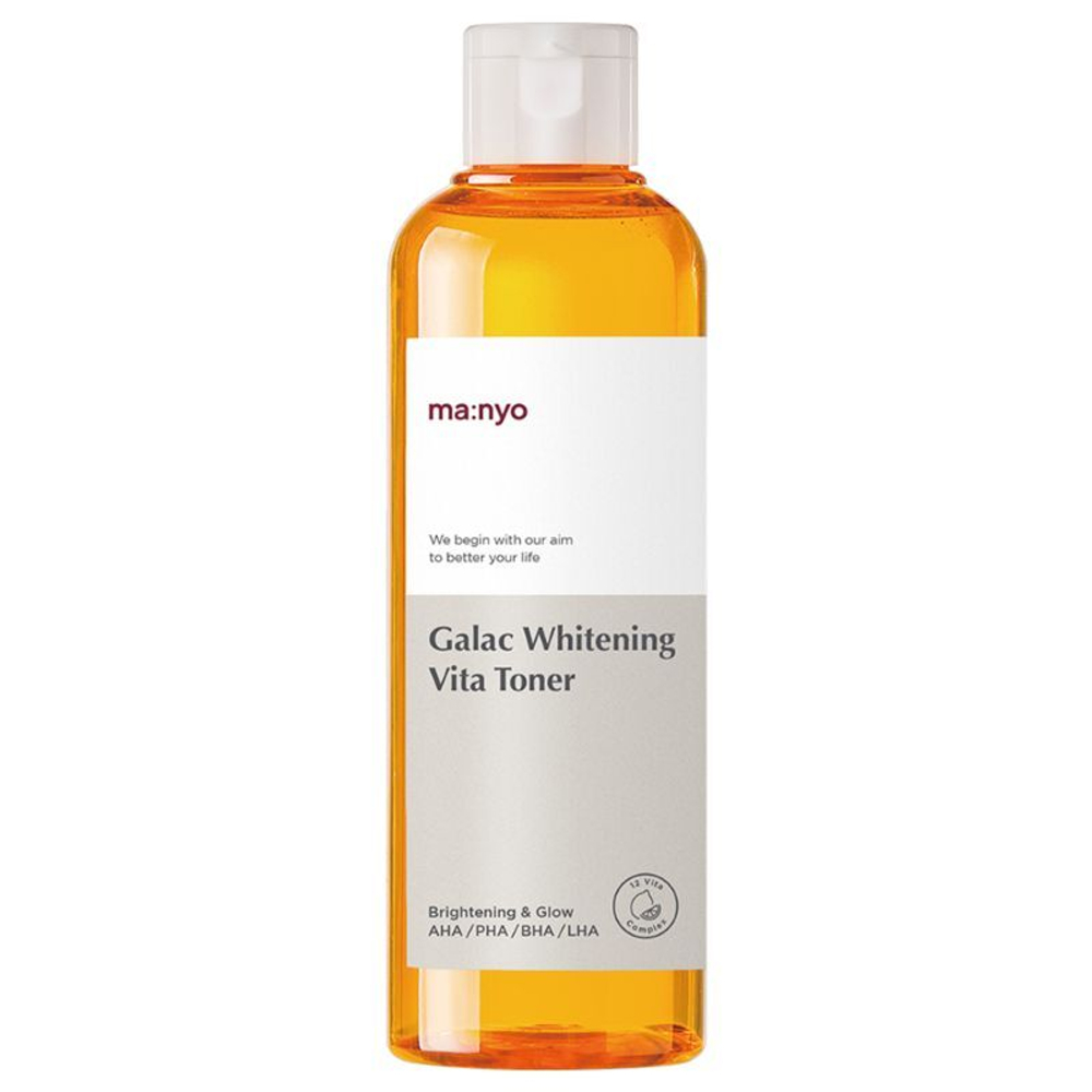 Мультивитаминный тоник для тусклой кожи Manyo Galac Whitening Vita Toner