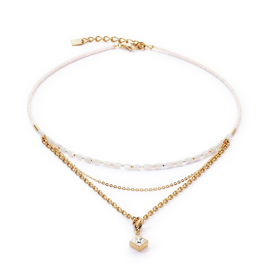 Колье Coeur de Lion White-Gold 6005/10-1416