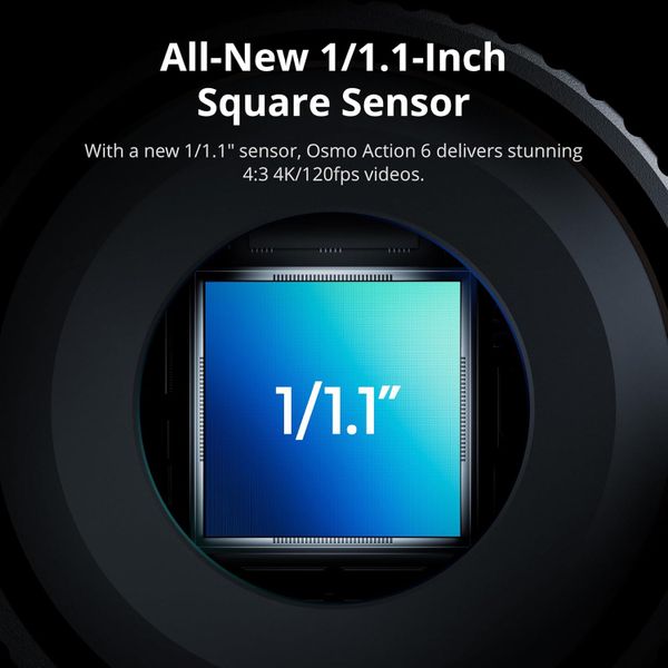 Экшн-камера DJI Osmo Action 6 Standard Combo Темно-серый | Black