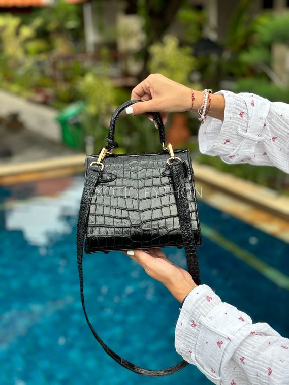 Женская сумка из крокодила Hermes Kelly BG-506