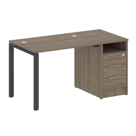 Метал Систем Рабочая станция с тумбой на П-образном м/к БП.РС-СТП-1.1