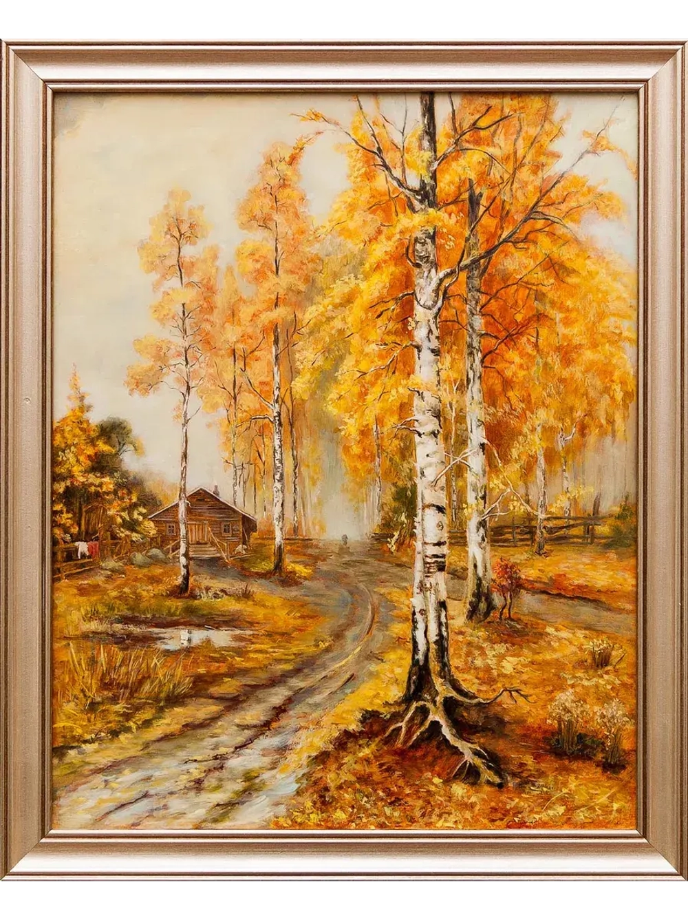 Картина маслом Золотая осень Копия Ю. Клевер. Шведова