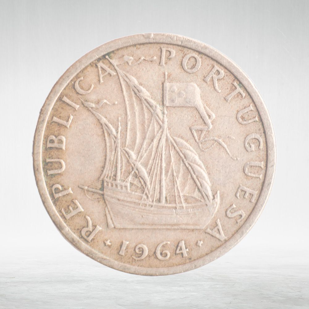 Portugal, 5 Escudos, 1964, VF
