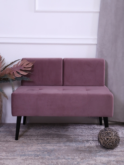 Диван "Twist" антивандальный велюр Lilac/венге