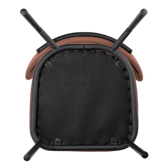 Стул Arvo терракотовый шенилл с черными ножками