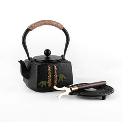 308005.2  Набор ЮЖНАЯ ЯПОНИЯ "Бамбук" чайник 1000мл сито, чугун