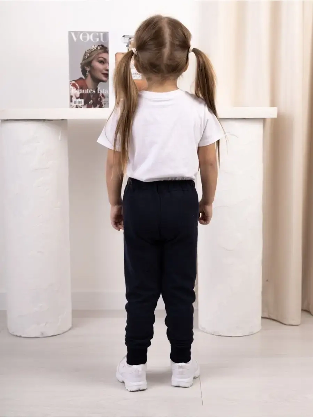 Штаны без начеса, хлопковые