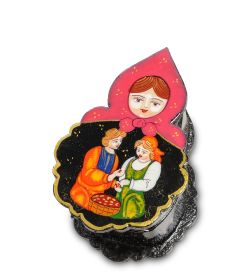 Народные промыслы ШК-12/ 1 Шкатулка «Матрешка» в асс.