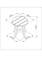 Столик журнальный 60 см Осло из сосны