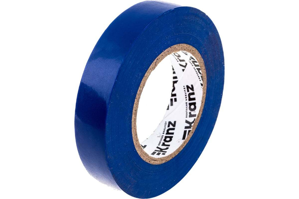 Изолента ПВХ KRANZ 0,13х15 мм, 25 м, синяя KR-09-2105