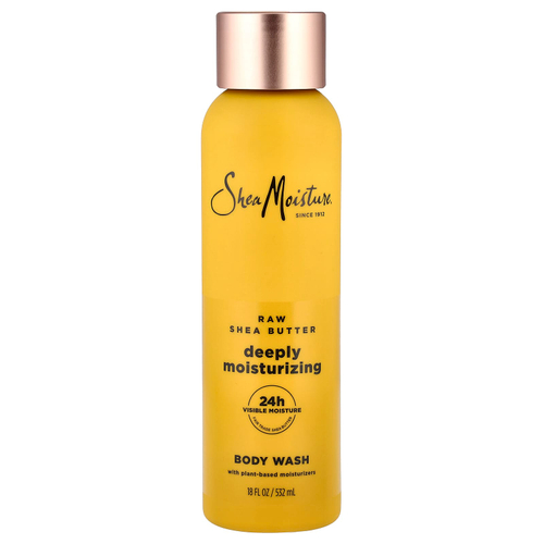 SheaMoisture, глубоко увлажняющий гель для душа, необработанное масло ши, 532 мл (18 жидк. унций)