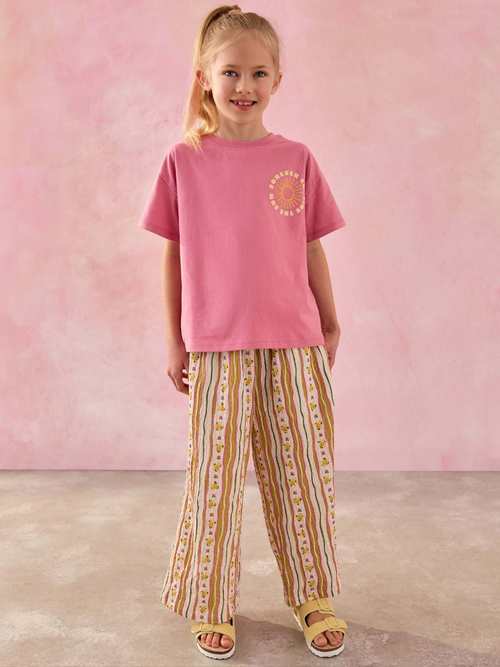 Брюки широкие для девочки Next AT2-965, Песочный