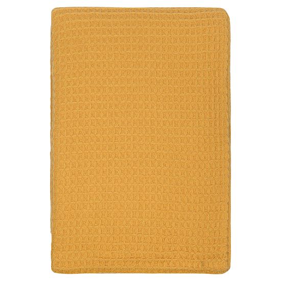 Плед из шерсти цвета охры из коллекции essential, 130х180 см