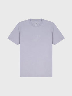 Футболка C.P. Company Jersey 30/1 Logo Shadow Grey