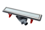 Душевой трап PESTAN Confluo Premium Glass Line 650 белое стекло/матовый хром