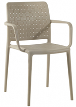 Кресло пластиковое Papatya Fame-K, песочный