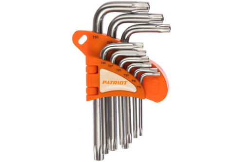 Набор ключей TORX, T10-T50,CRV, 9 шт PATRIOT SKТ-9 350002004