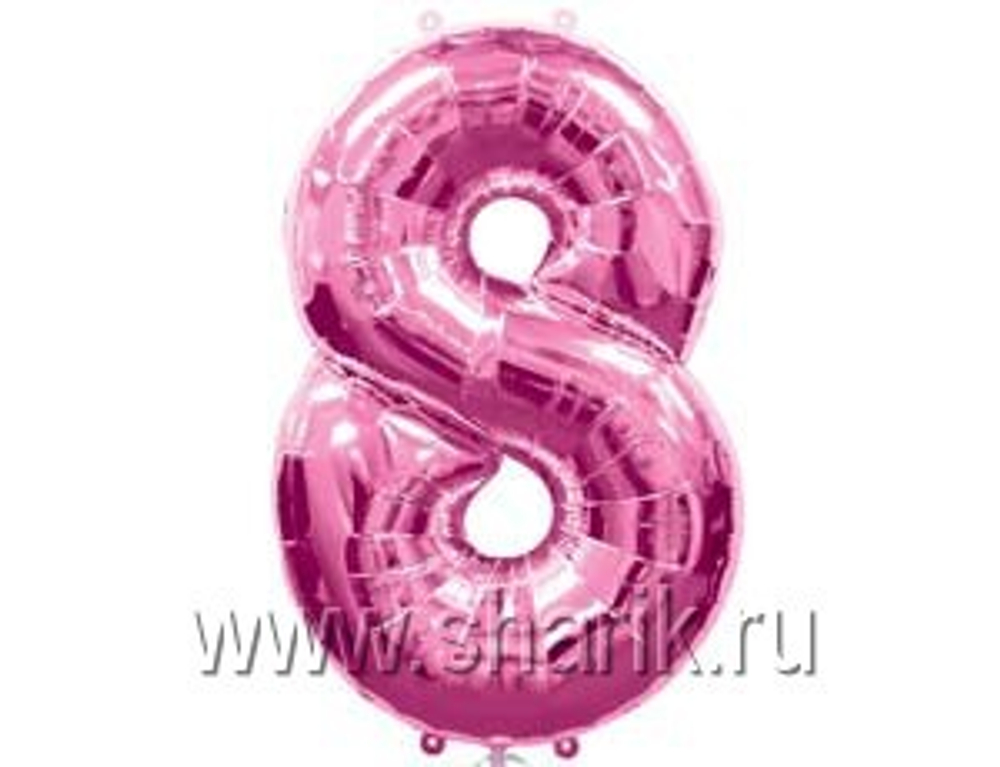А ЦИФРА 8 Розовый