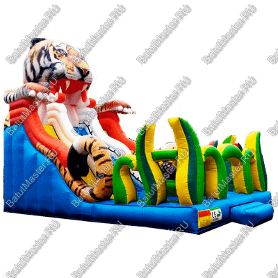 Надувная горка "Большой тигр", 12*6.5*8.5 м