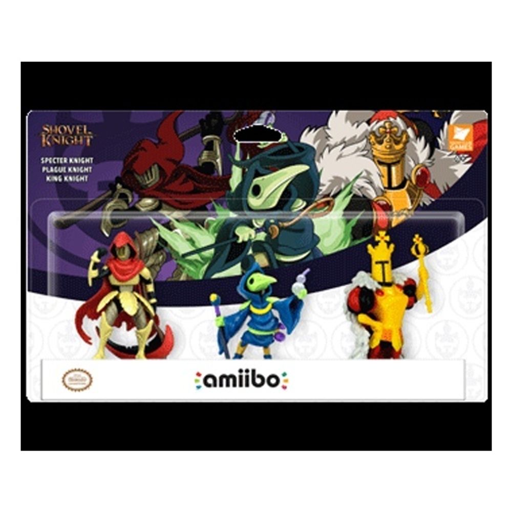 Набор из 3 фигурок Amiibo Shovel Knight Treasure Trove Shovel Knight Коллекция