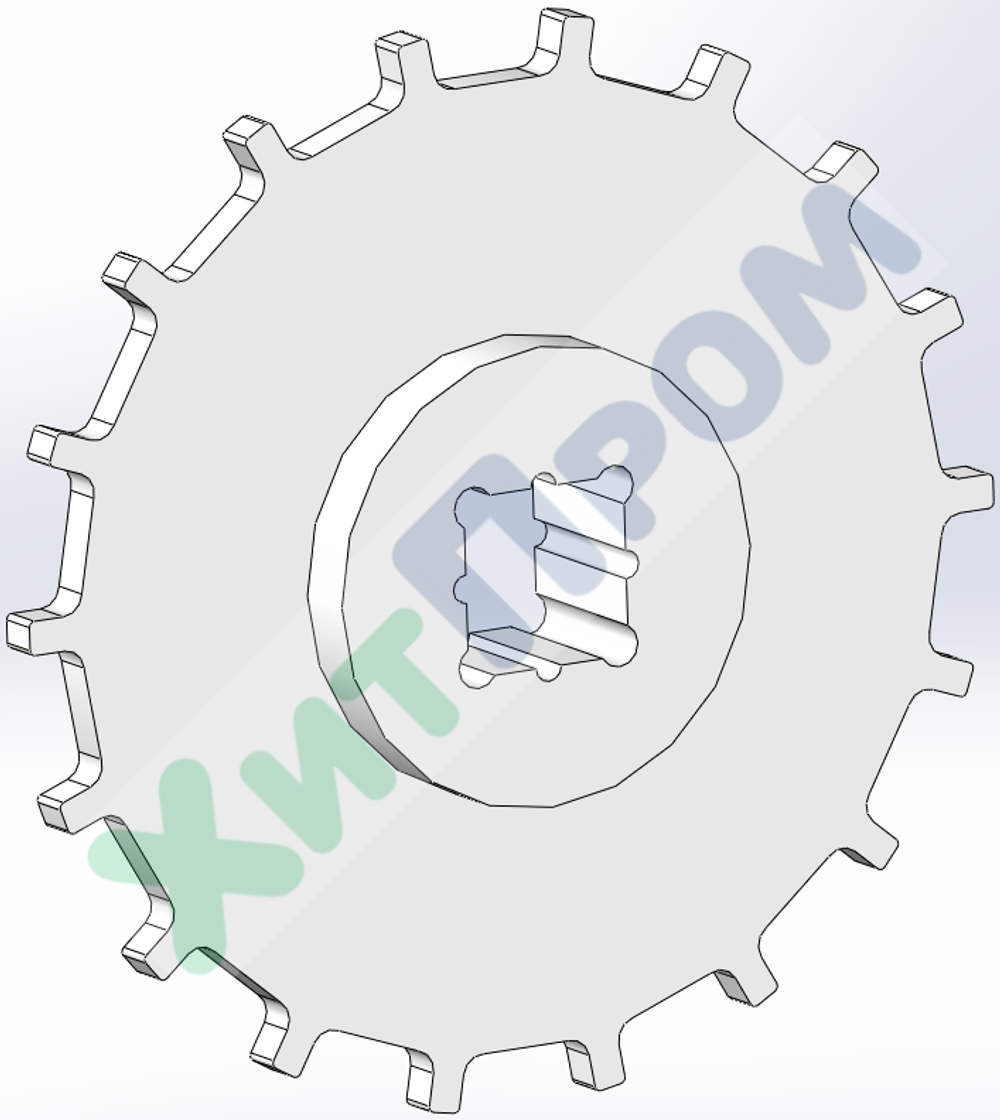 Звёздочка конвейерная Z18 Квадрат 25