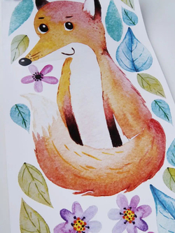 Интерьерные виниловые наклейки большие воздушные шары на стены в детскую, дома, облака, пейзаж