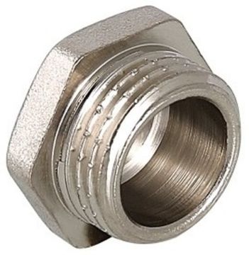 Пробка Valtec 3/4" НР с наружной резьбой латунная никелированная VTr.583.N.0005