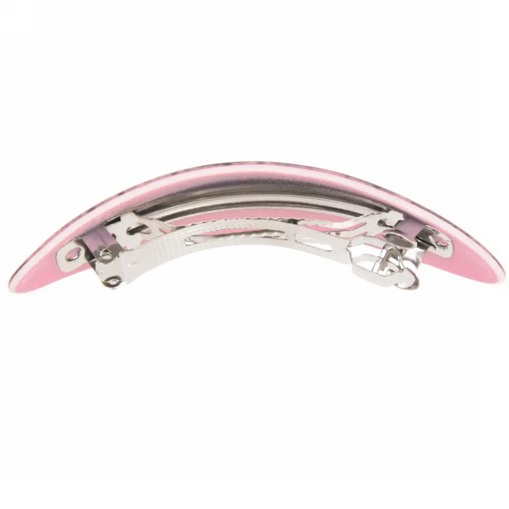 Заколка автомат «Lady Collection - Сияние», овал, 6 цветов, 9*2,5см (Кокетка)