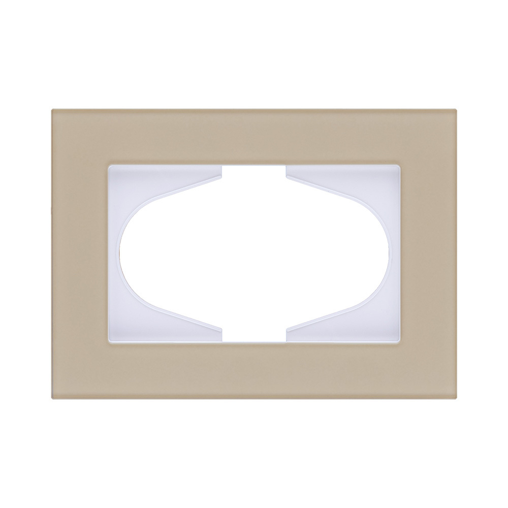 Рамка для двойной розетки, стекло золотой Kollinger Reflex MG RM120GD