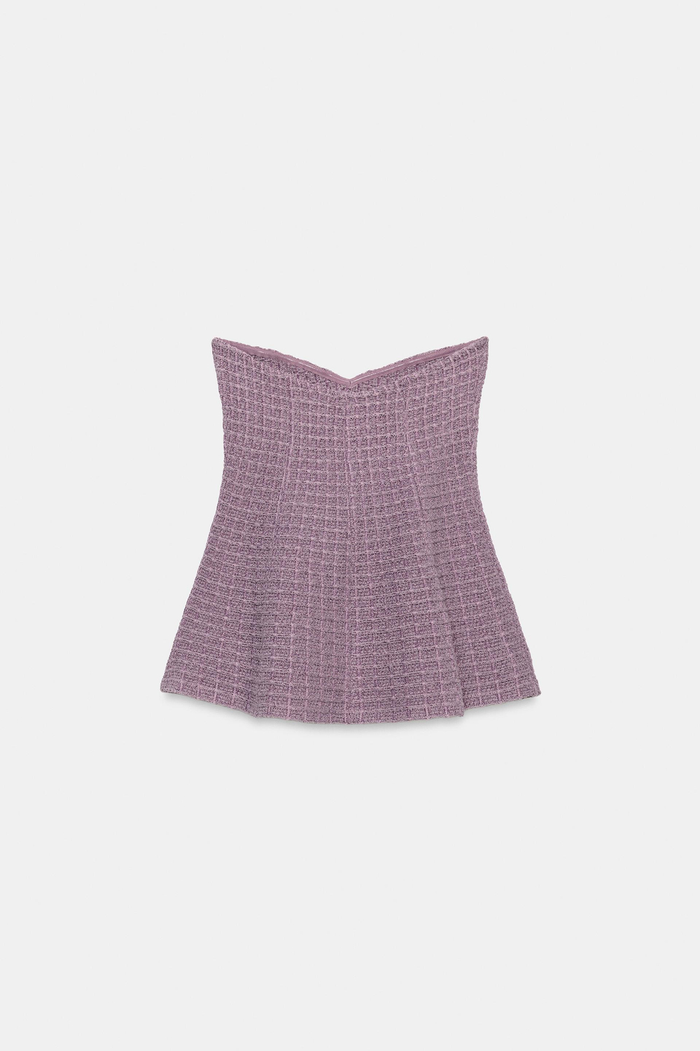 ZARA ТОП-БАНДО ИЗ ЭЛАСТИЧНОЙ ТКАНИ, ЛИЛОВЫЙ