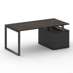 Шифт Стол руководителя с опорной тумбой , левый SK.SRT-180.P (L) 1800*904*753