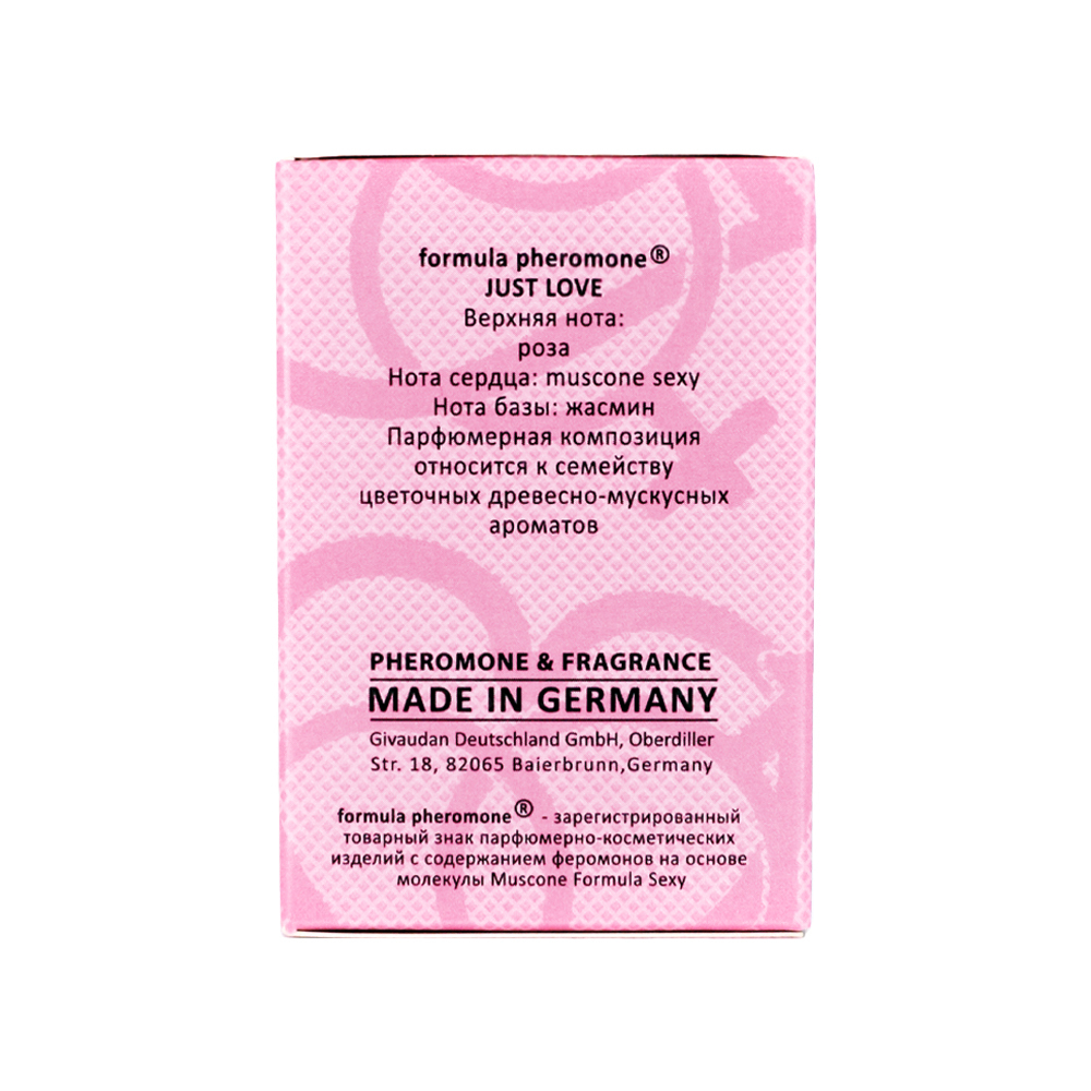 Вода туалетная с феромонами Formula Pheromone Just Love (Формула Феромон Джаст Лав) – 30ml for women